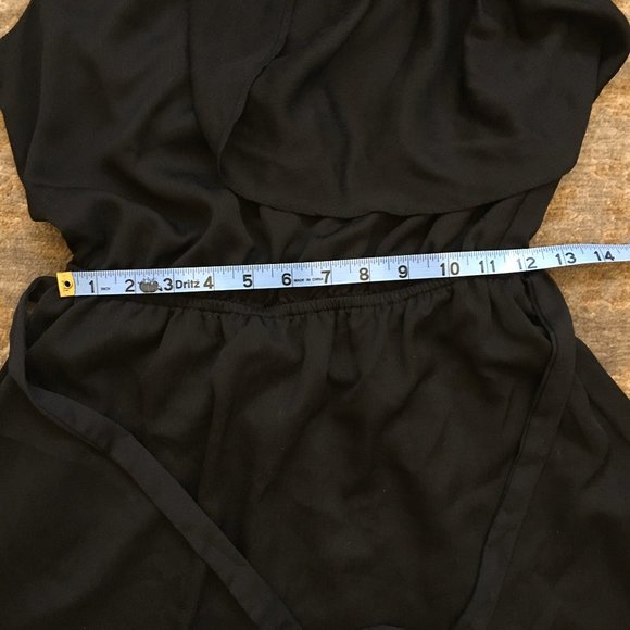 Charles Henry Black One Shoulder Ruffle Dress MP - Picture 9 of 10